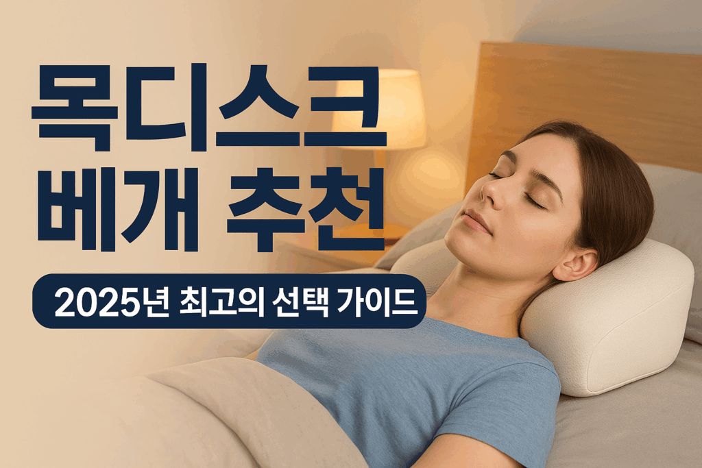 목디스크 베개
