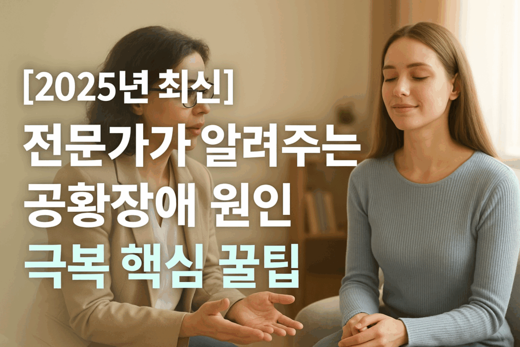공황장애 원인 극복 핵심 꿀팁