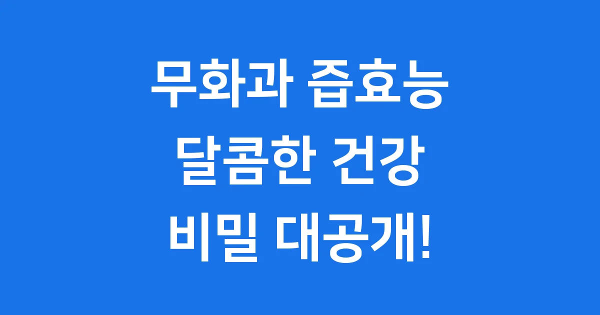 무화과 즙효능 달콤한 건강 비밀