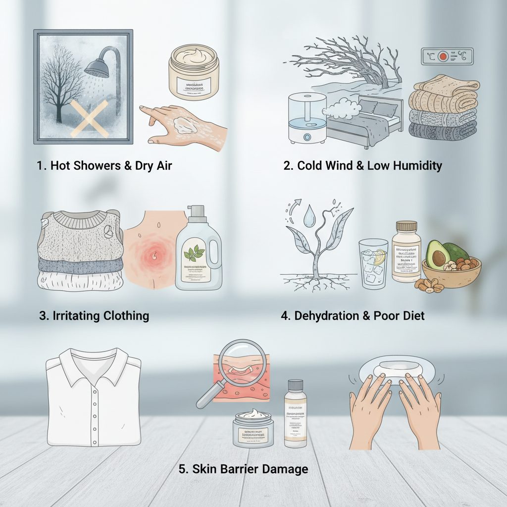겨울철 피부 가려움증 원인 5가지와 효과적인 증상 완화 방법 총정리