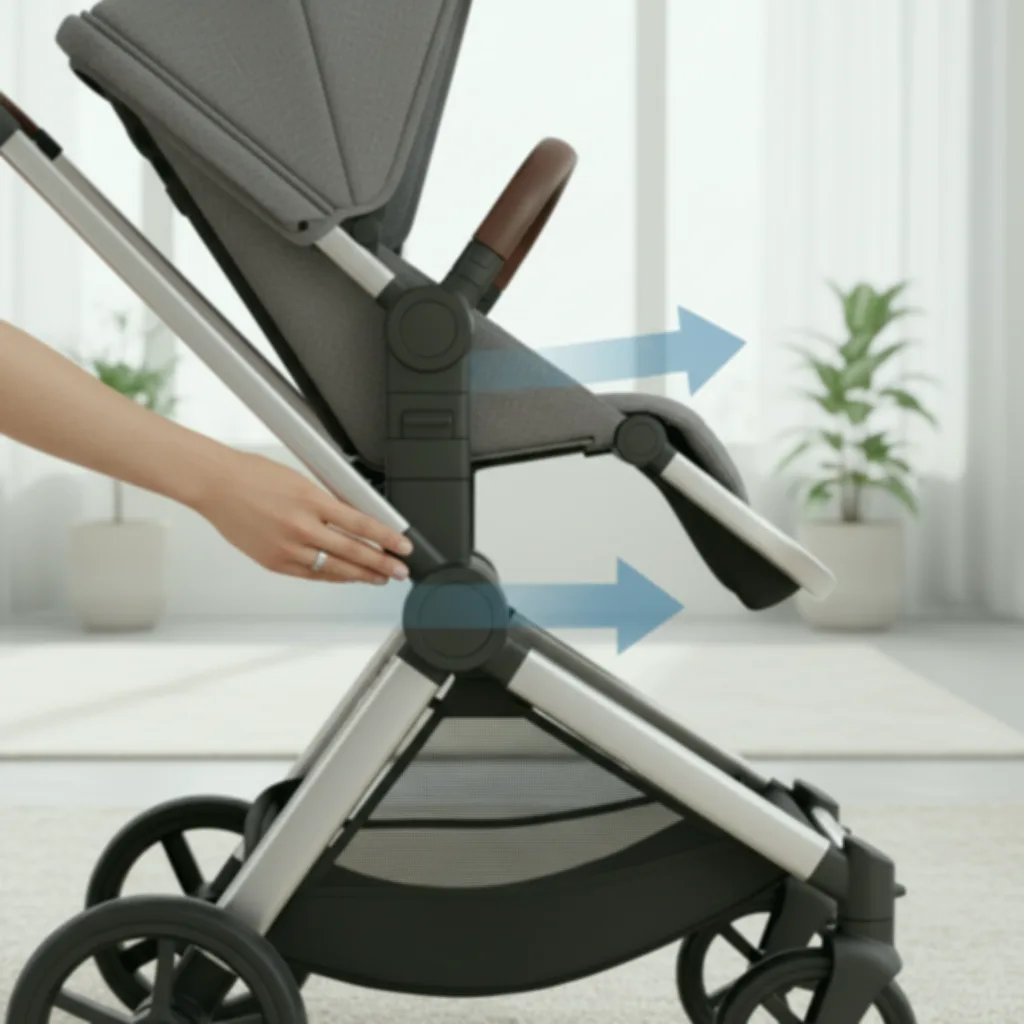 올보르 유모차 시트 양대면 전환 방법 및 방향 조절 가이드