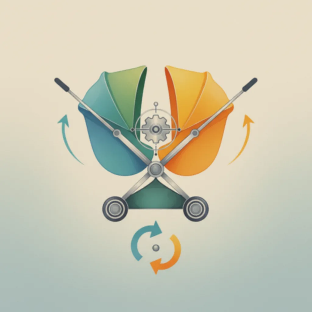 올보르 유모차 시트 양대면 전환 방법 및 방향 조절 가이드