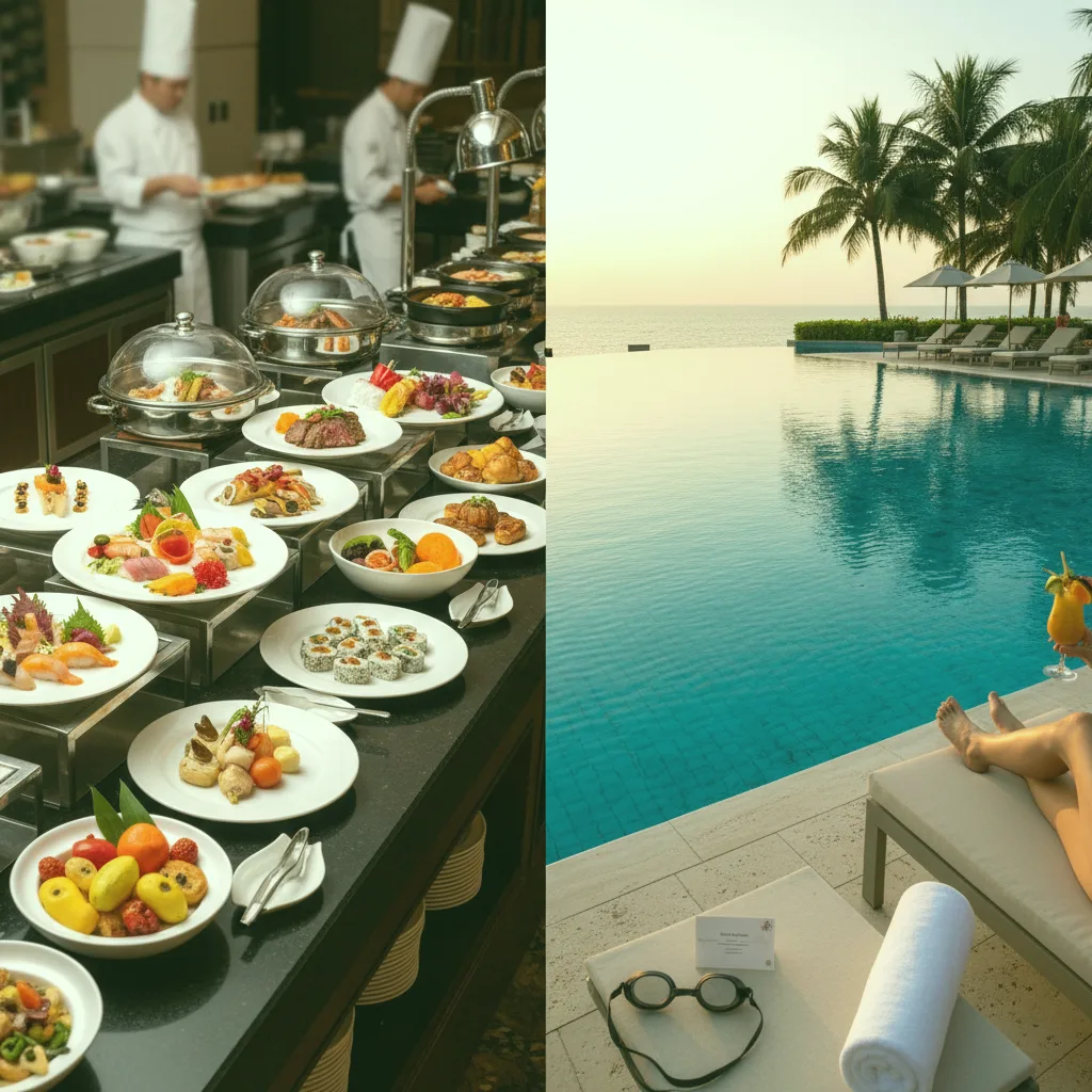 인스파이어 호텔 뷔페 메뉴와 수영장 이용 꿀팁 솔직 후기