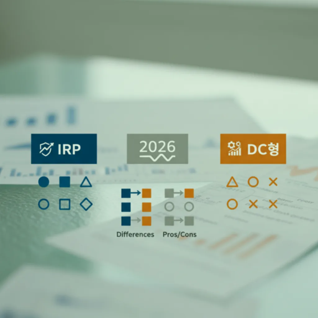 퇴직연금 IRP DC형 비교 2026년 차이점과 장단점 총정리