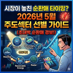 주식시장이 놓친 순환매 타이밍? 2026년 5월 주도섹터 선별 가이드주식